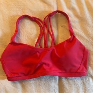 Color pink Lululemon sports bra size 6